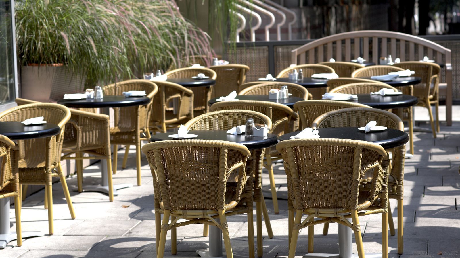 Restaurant patio. Real photograph by chrisboy2004 / Getty Images Signature, sourced through Canva. Illustrative stock photo; not a photograph of the venues or services reviewed.
