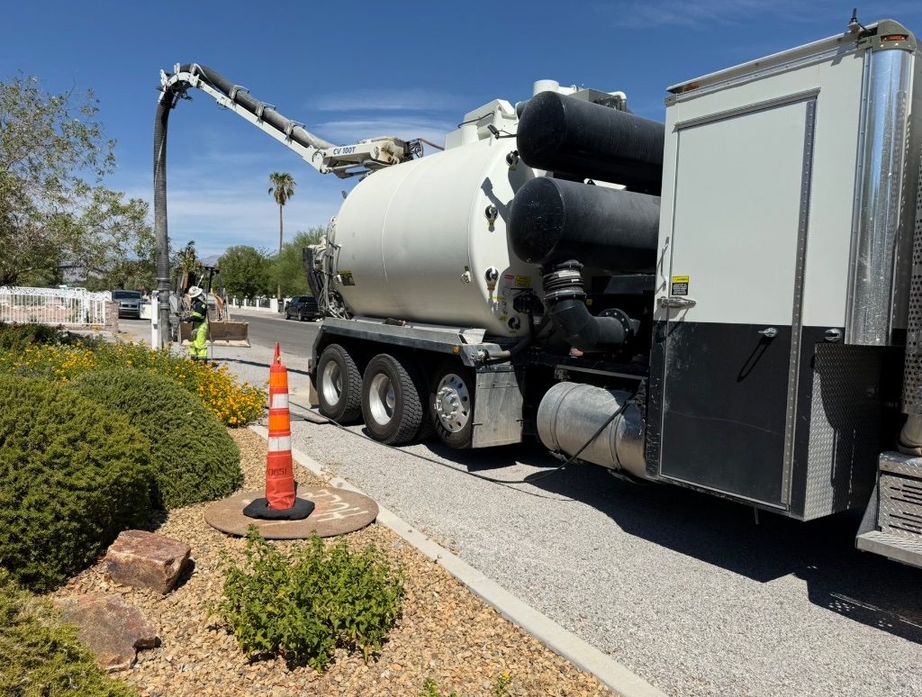 Truck side profile during operation