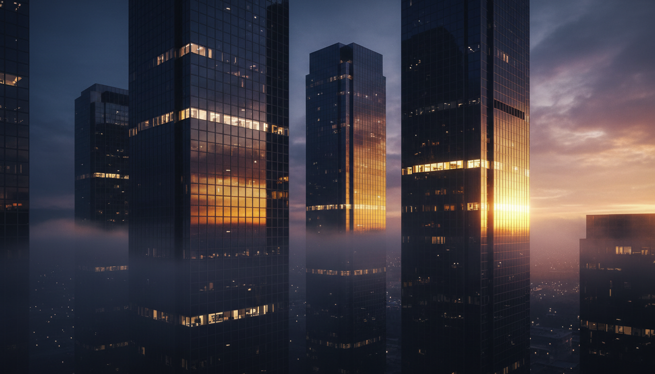 Cityscape bridging California and Gurugram