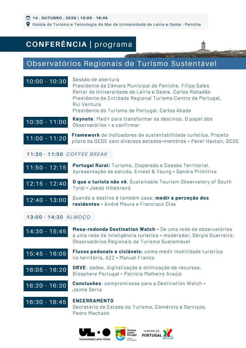 Conferência dos Observatórios Regionais de Turismo Sustentável