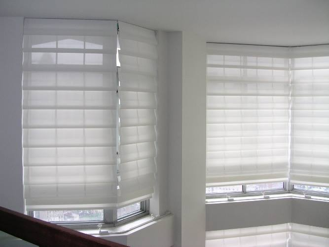 Roman Shades installation 2