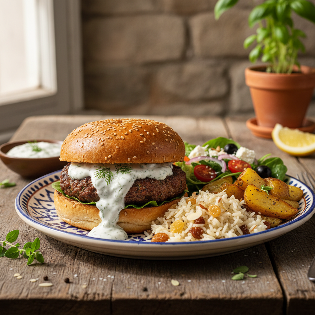 Handmade Burger Plates