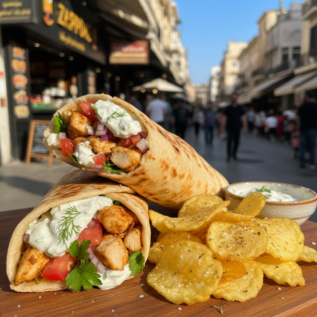 Pitta Gyros Wrapped