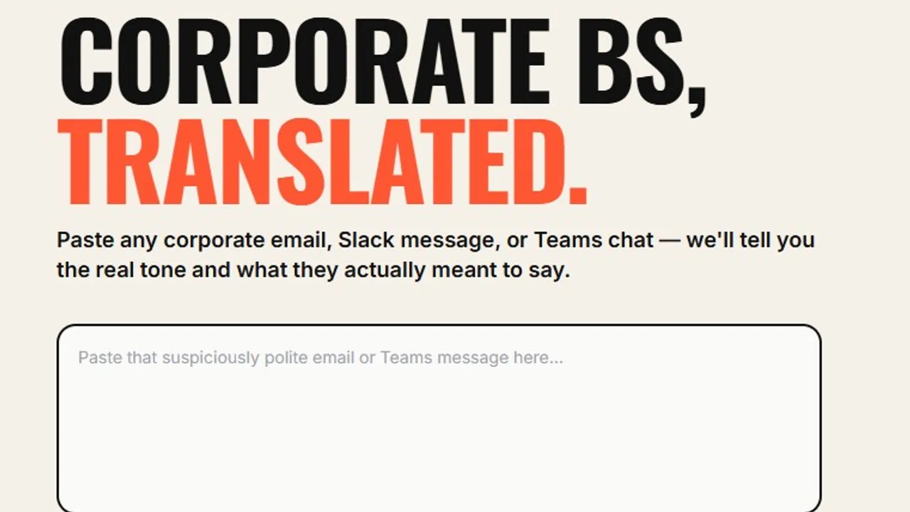 Corporate Translator Tool  template preview