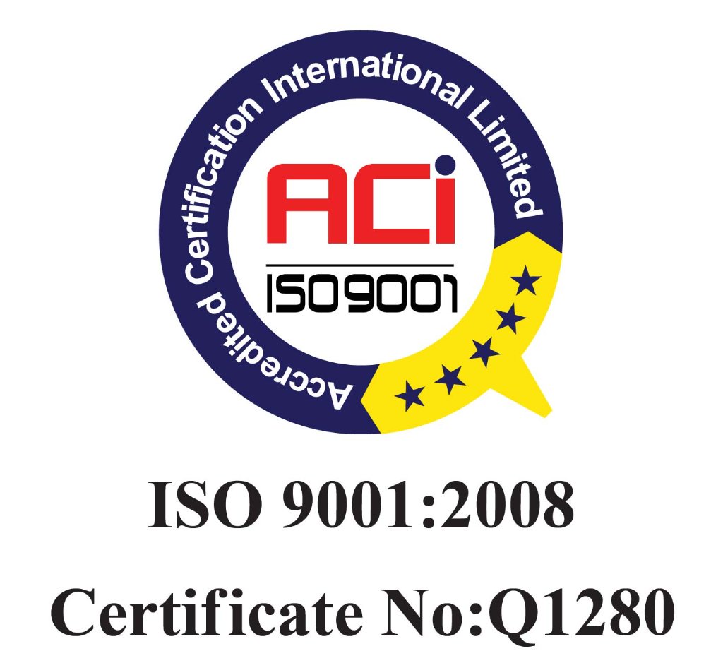 ISO 9001:2008 Certificate No Q1280