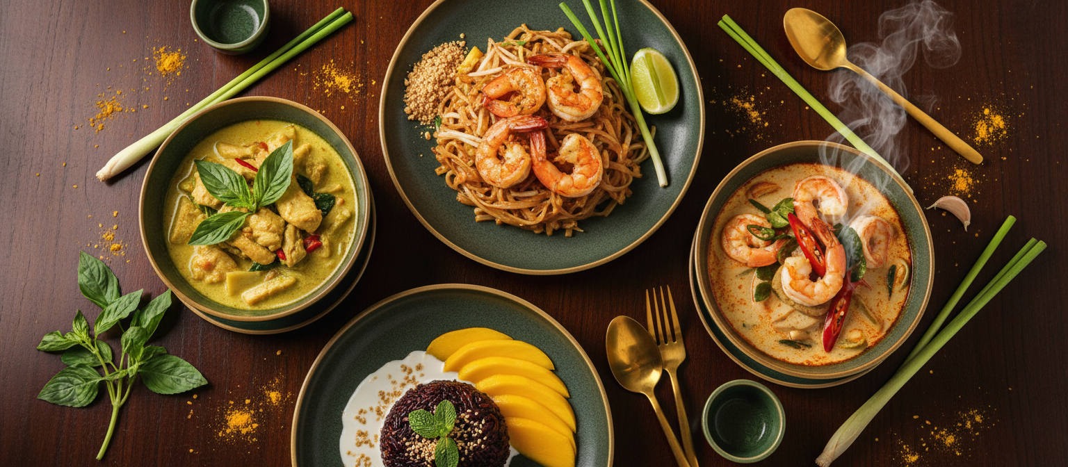 Thai fusion dishes at Lemongrass
