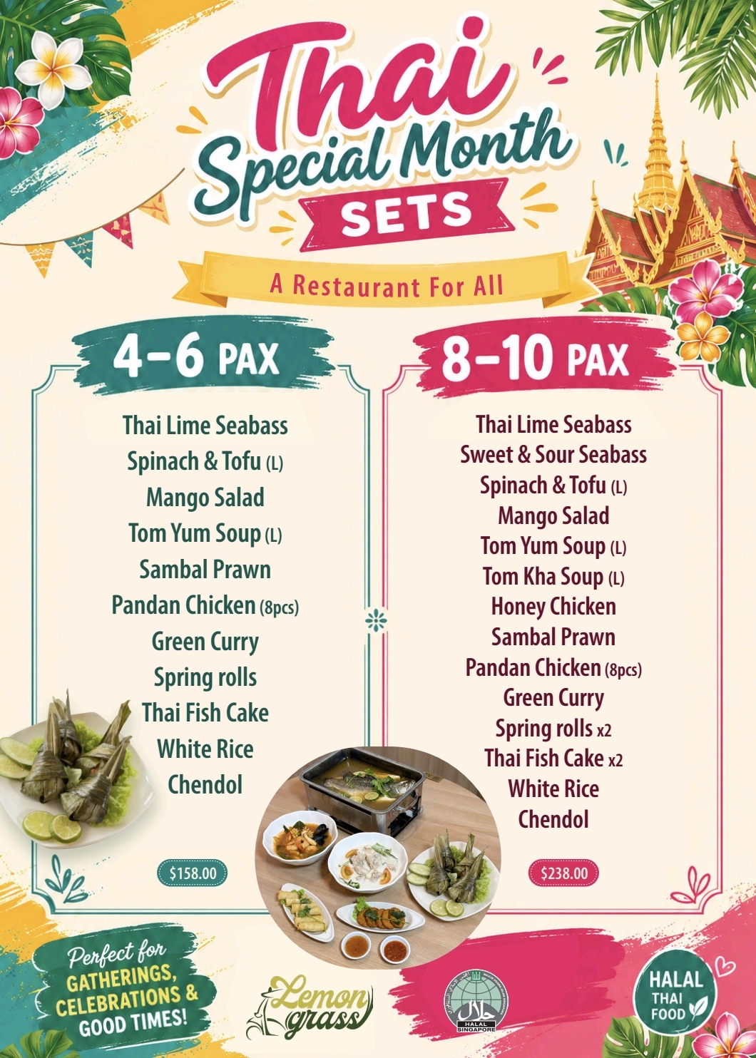 Thai Special Month Sets Menu