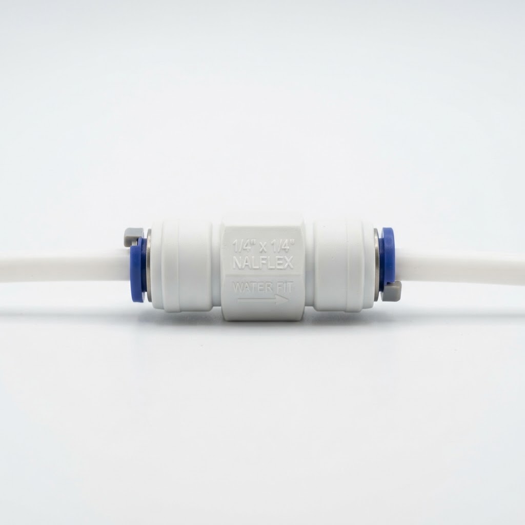 UNIÃO RETA TUBO DE 1/4 PARA 1/4 PARA PURIFICADOR DE ÁGUA