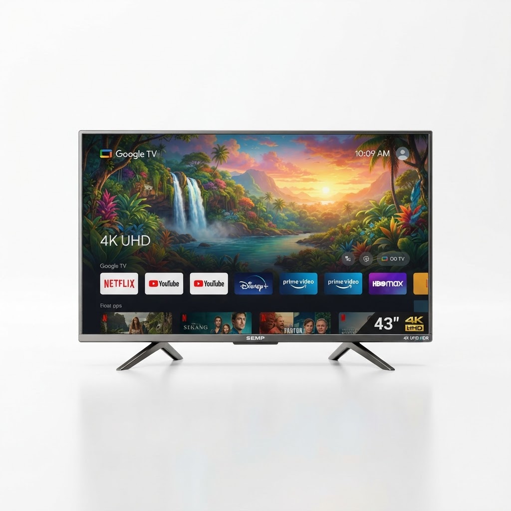 SMART TV 43" SEMP 4K UHD LED GOOGLE TV