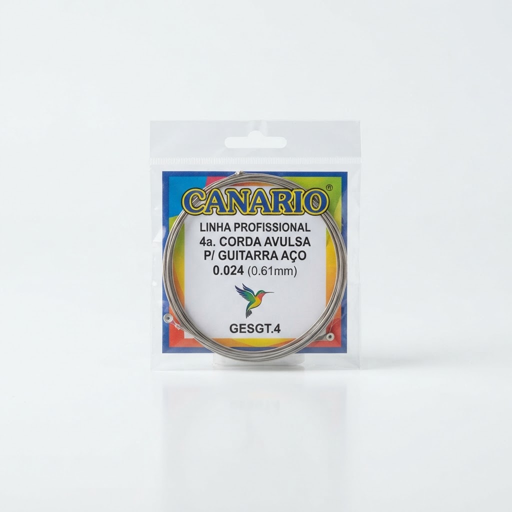 GESGT.4 -4a.CORDA AVULSA CANARIO P/GUITARRA 0.024
