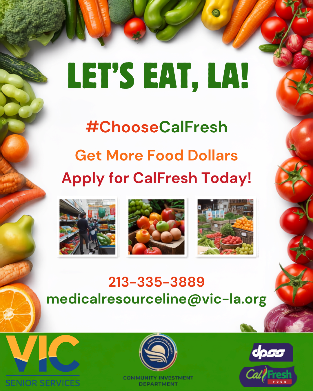 Let's Eat, LA! CalFresh flyer