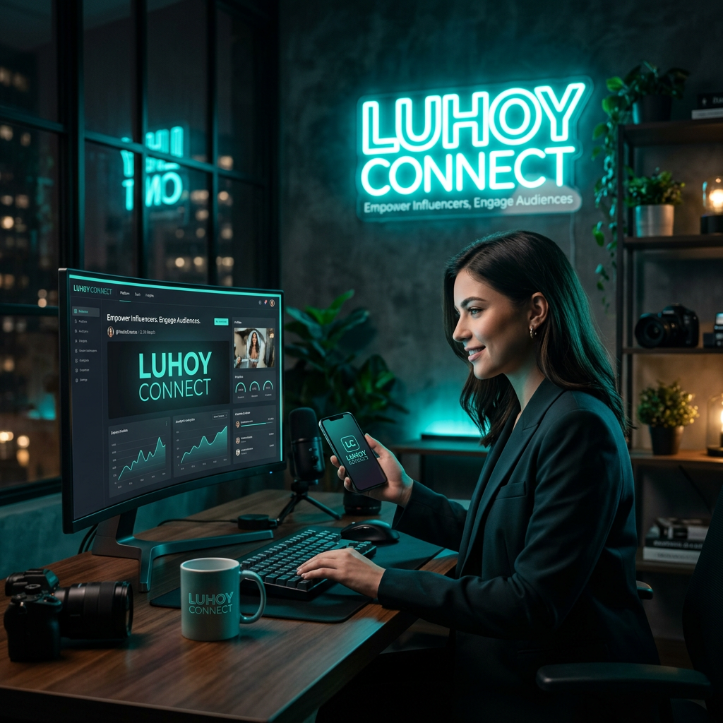 Luhoy Connect - Influencer Marketing brand visual for luhoy.com