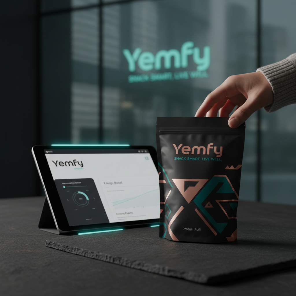 Yemfy Snacks brand visual