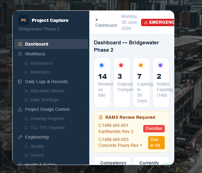 E-Construct Dashboard