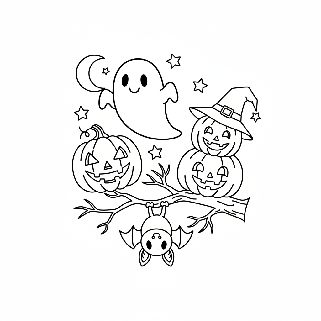 Halloween-Ausmalbild 7