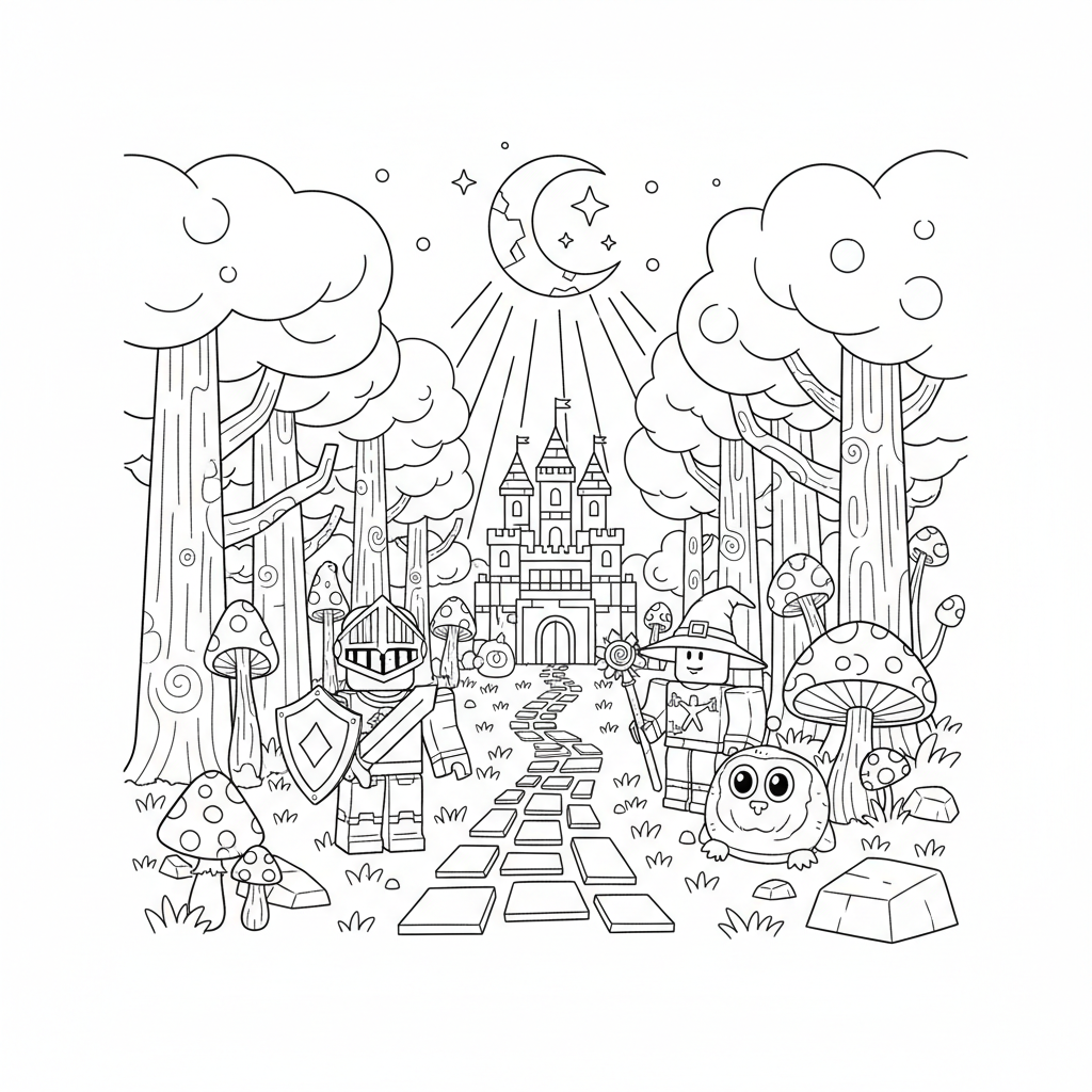 99 Nights in the Forest 7 coloring page