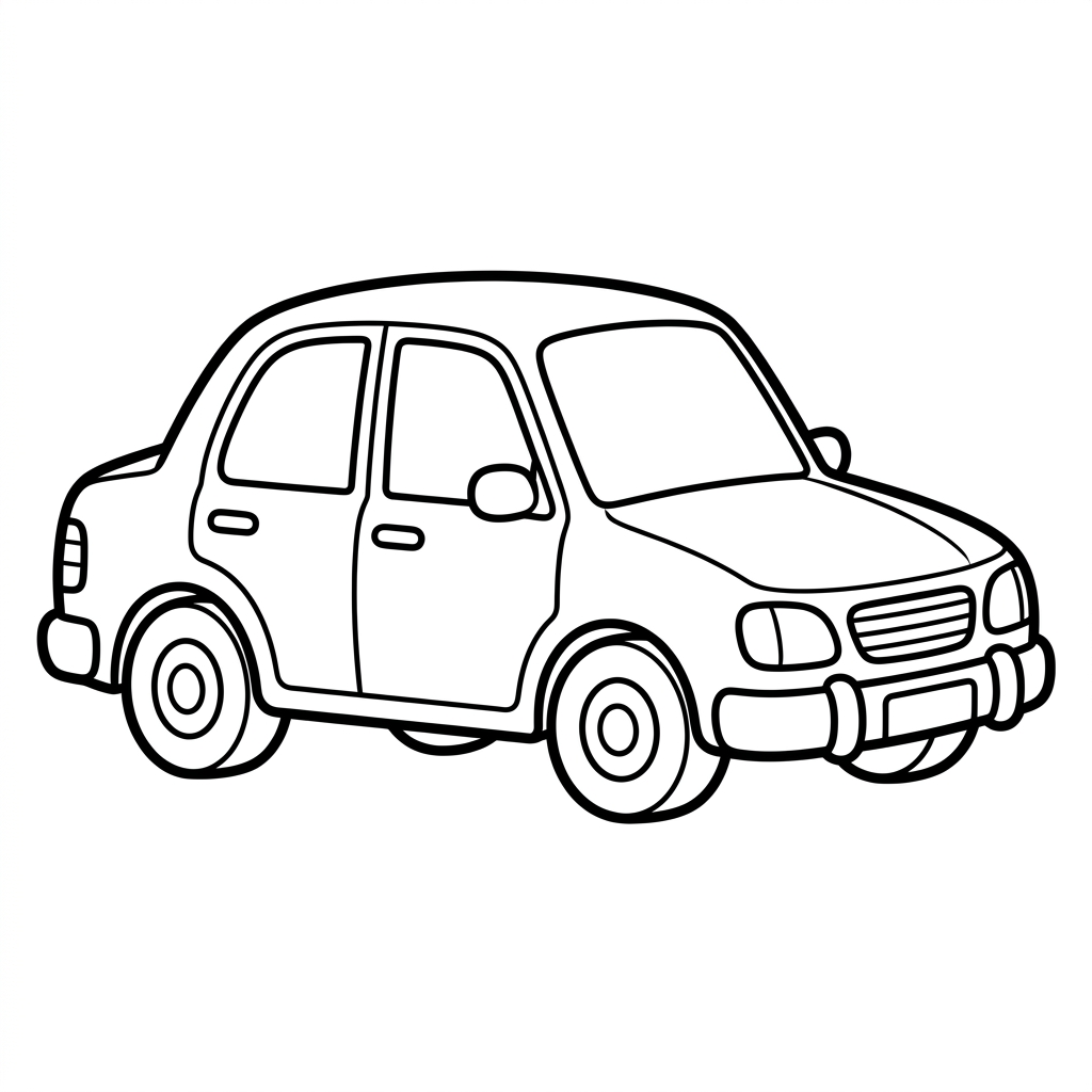 Dibujo de coche de carreras para colorear 6