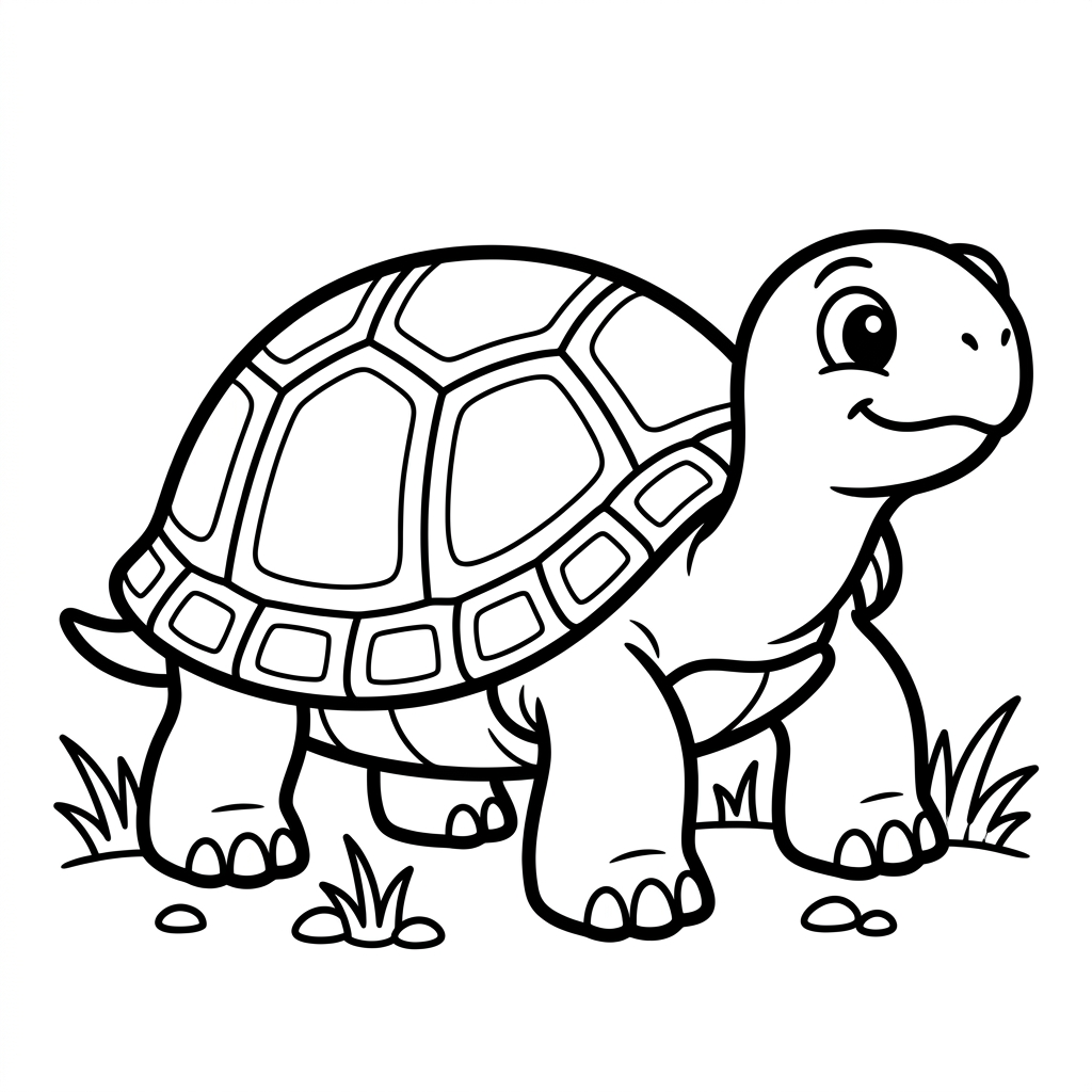 Turtle coloring page 1