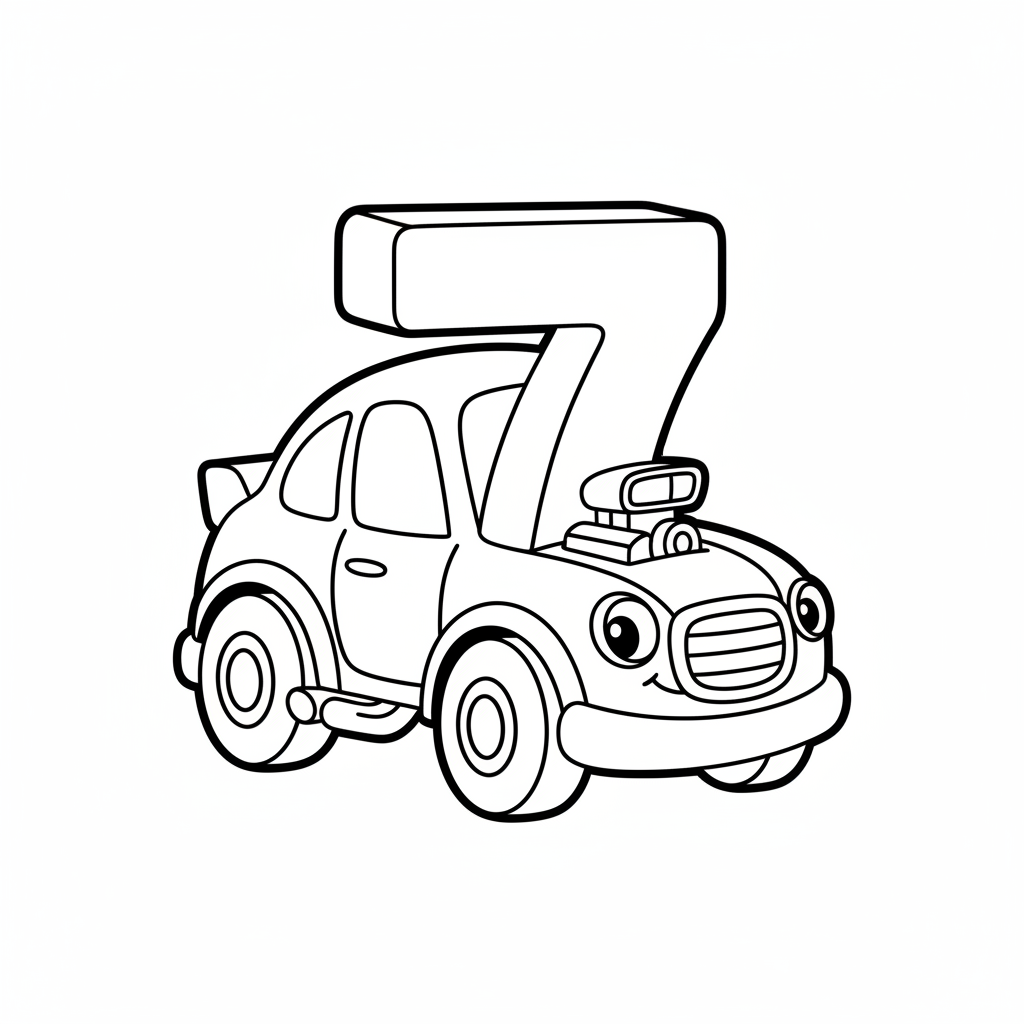 Disegno da colorare Auto 7
