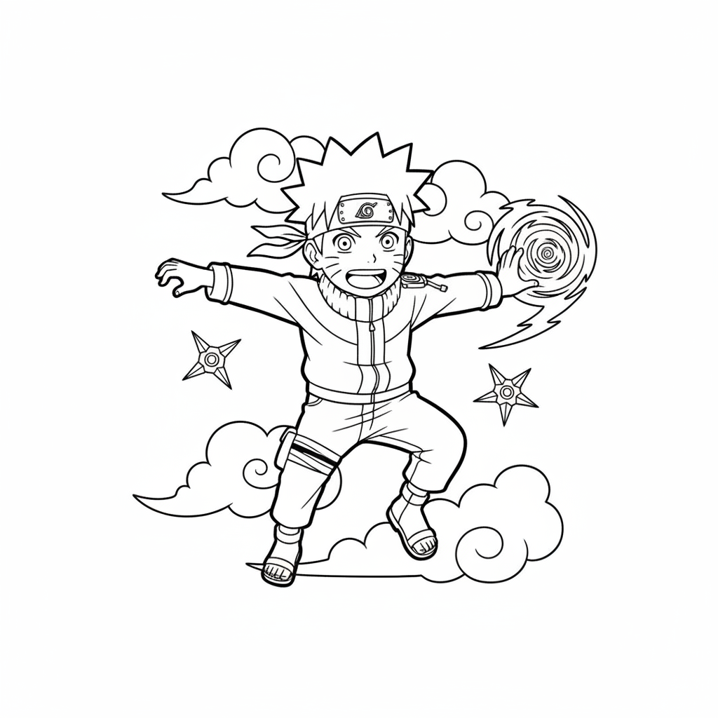 Naruto 7 涂色页