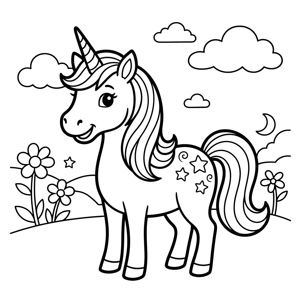 Dessin de licorne 10