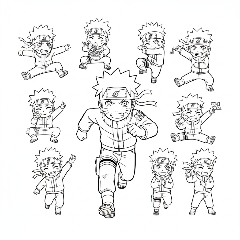 Coloriage Naruto 10 à imprimer