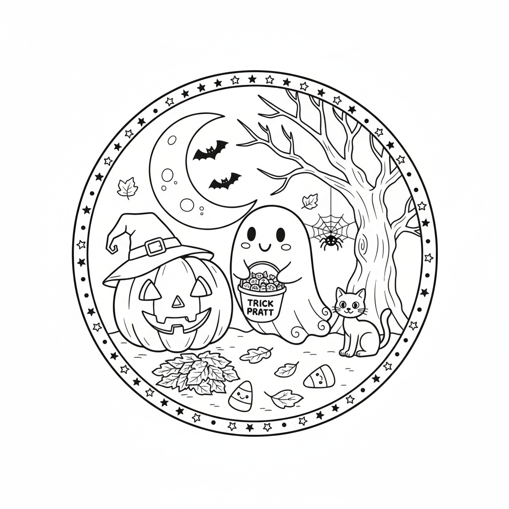 Coloriage Halloween 1 à imprimer