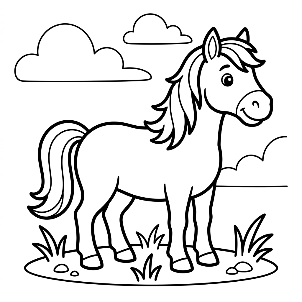घोड़े का रंग भरने वाला पृष्ठ 8