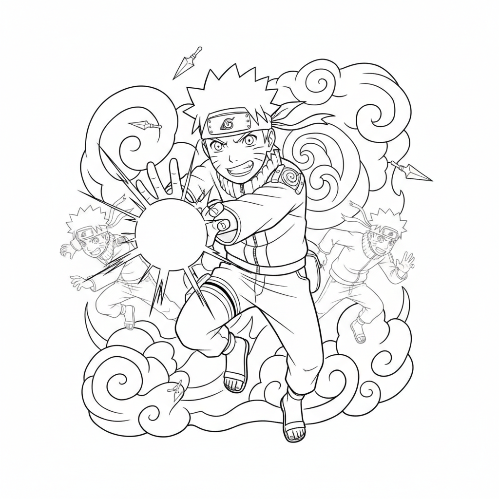 Disegno da colorare Naruto 5