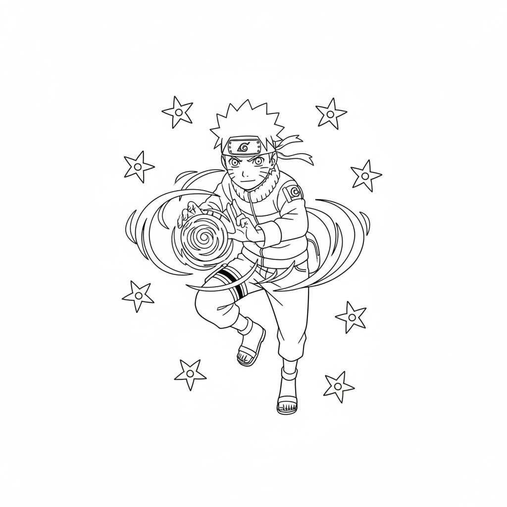 Dibujo de Naruto 10 para colorear