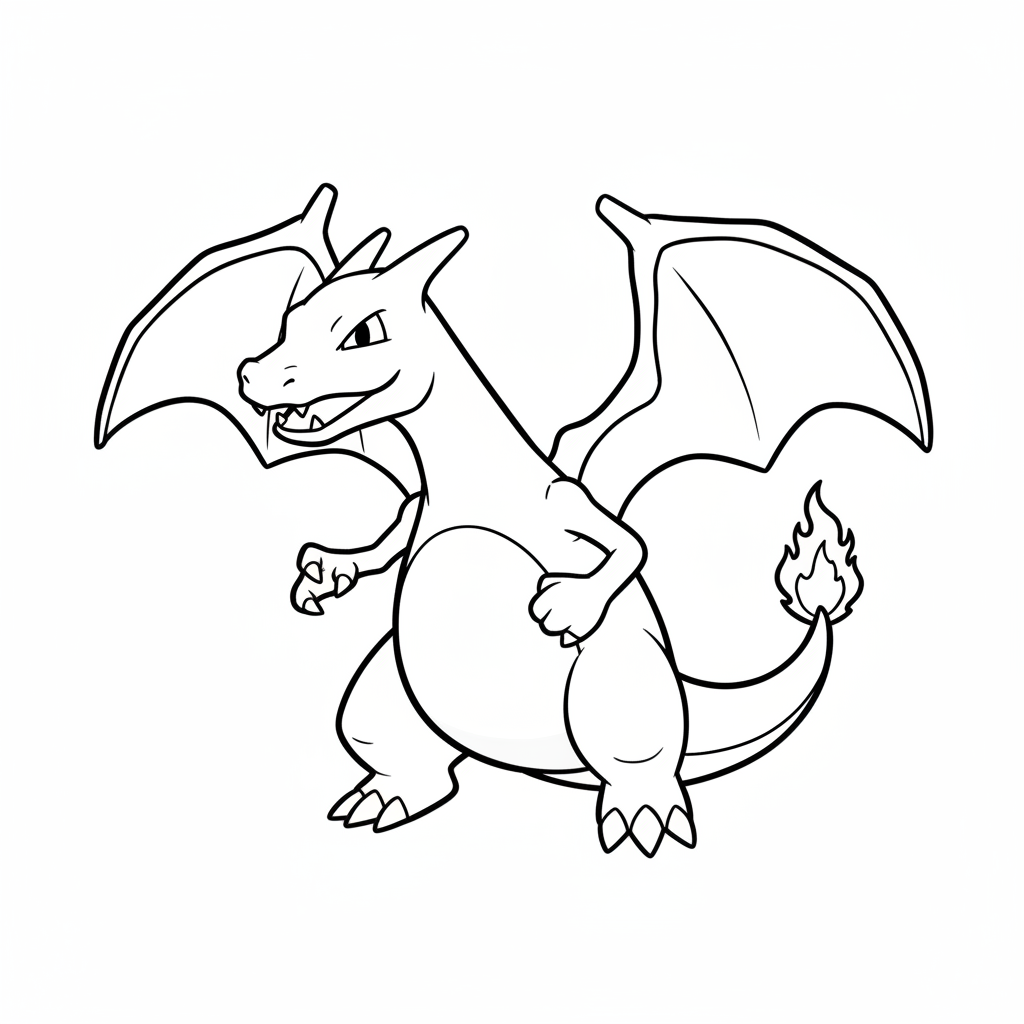 Charizard 2 coloring page