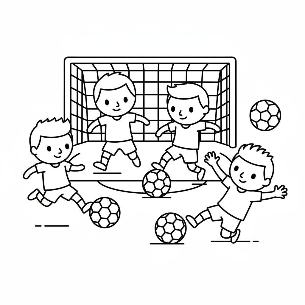 Coloriage Football 4 à imprimer
