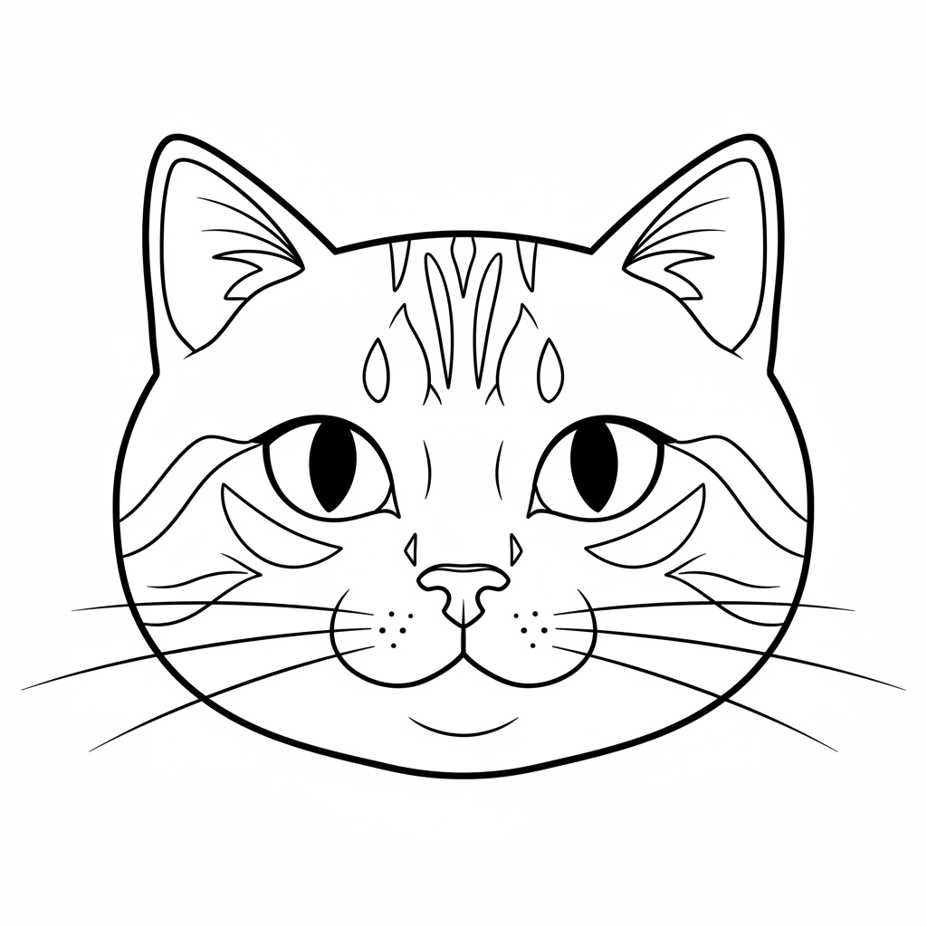 Cat coloring page