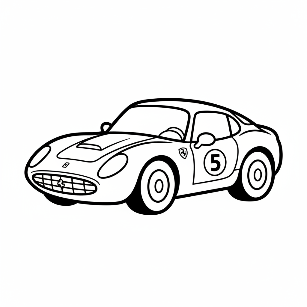Disegno da colorare Ferrari 5