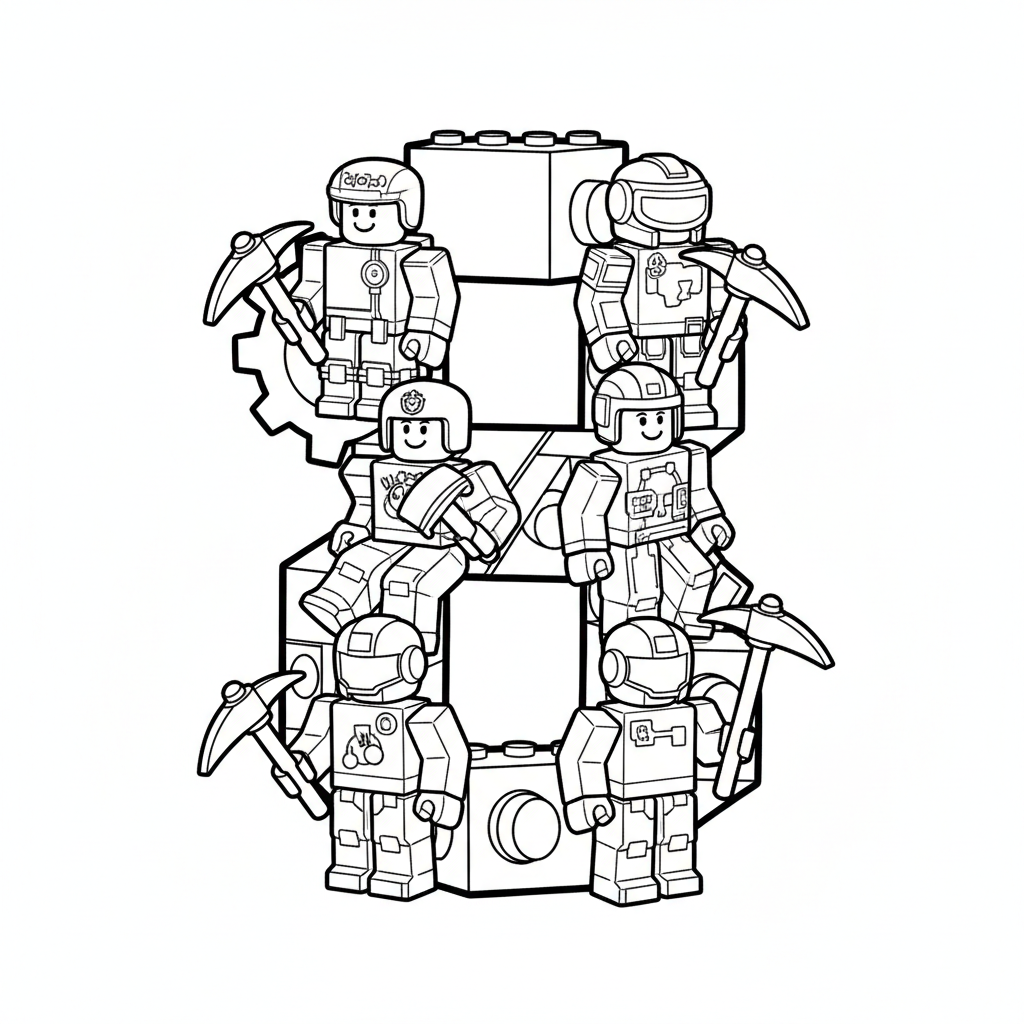 Disegno da colorare Roblox 8