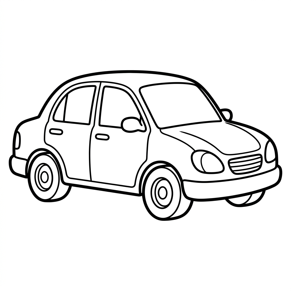 Disegno di auto da colorare 2
