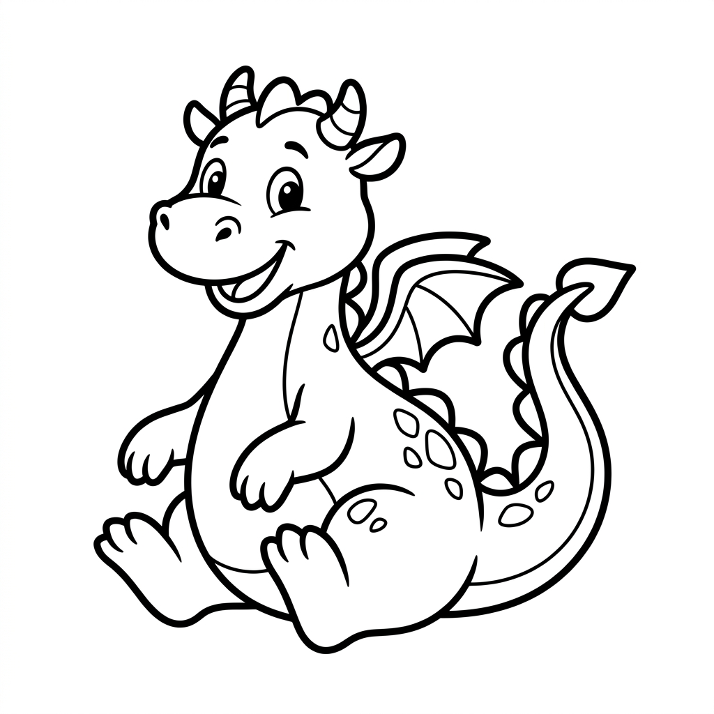 Dragon coloring page 5