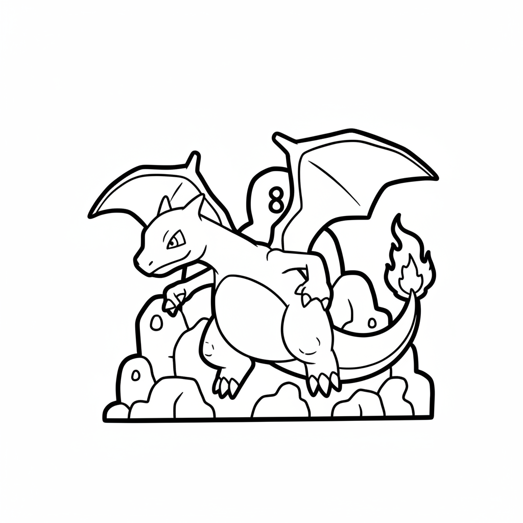 Charizard 8 coloring page