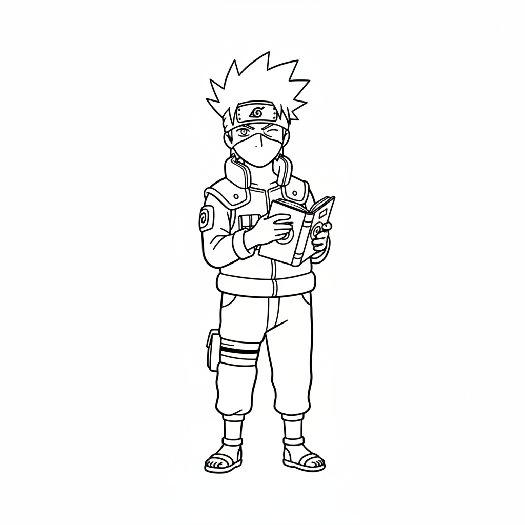 Kakashi 1 Ausmalbild