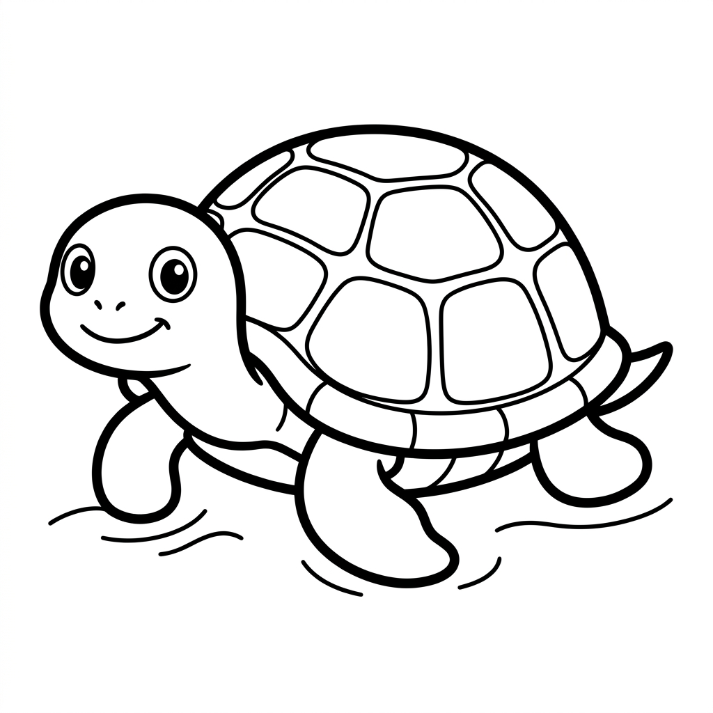 Disegno da colorare di tartaruga 5