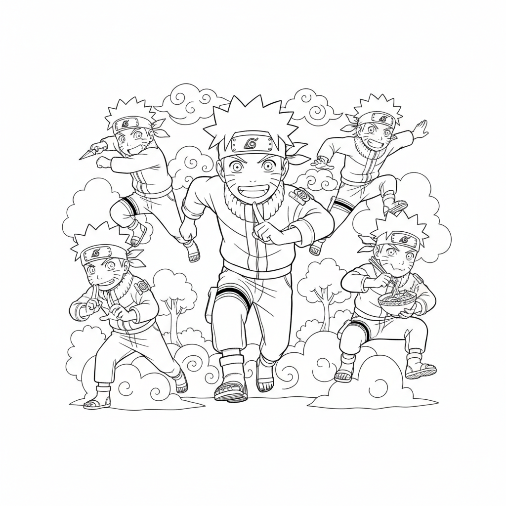 Coloriage Naruto 5 à imprimer