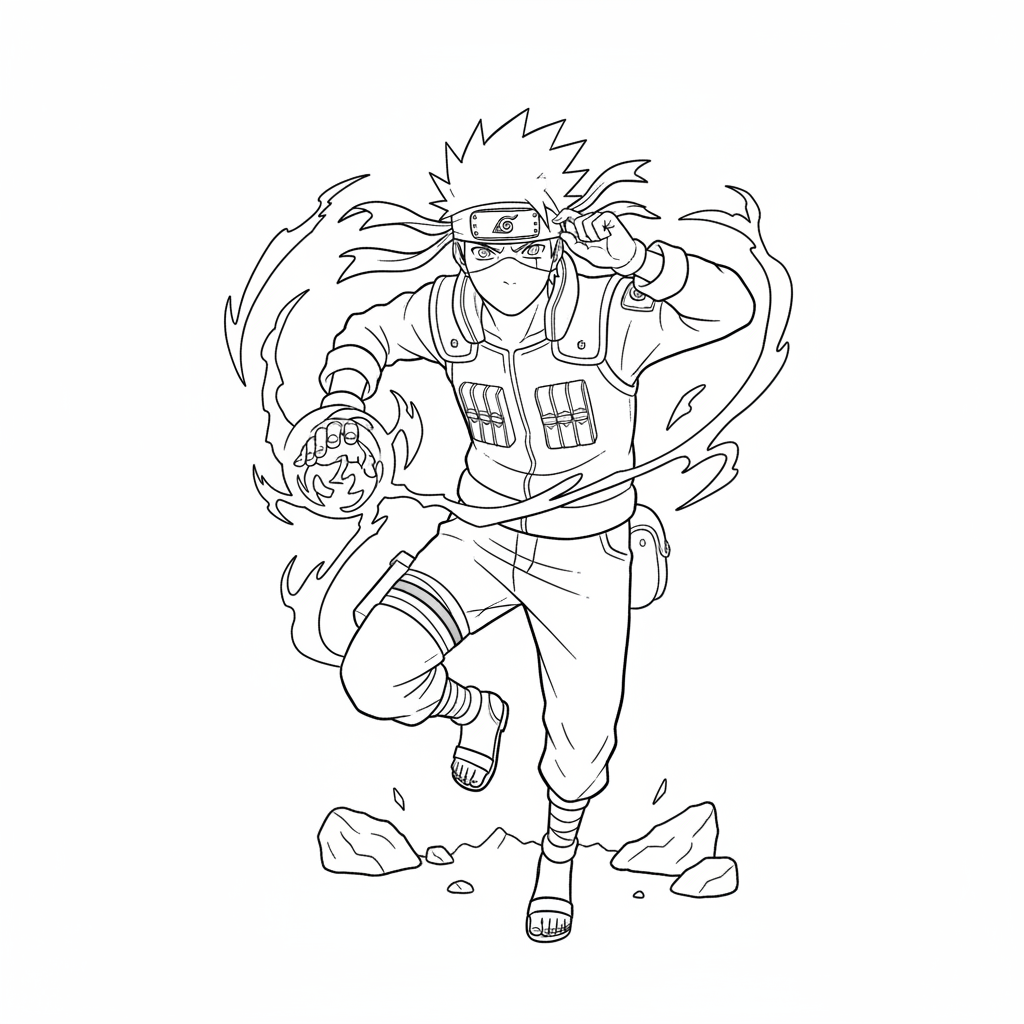 Kakashi 10 Ausmalbild