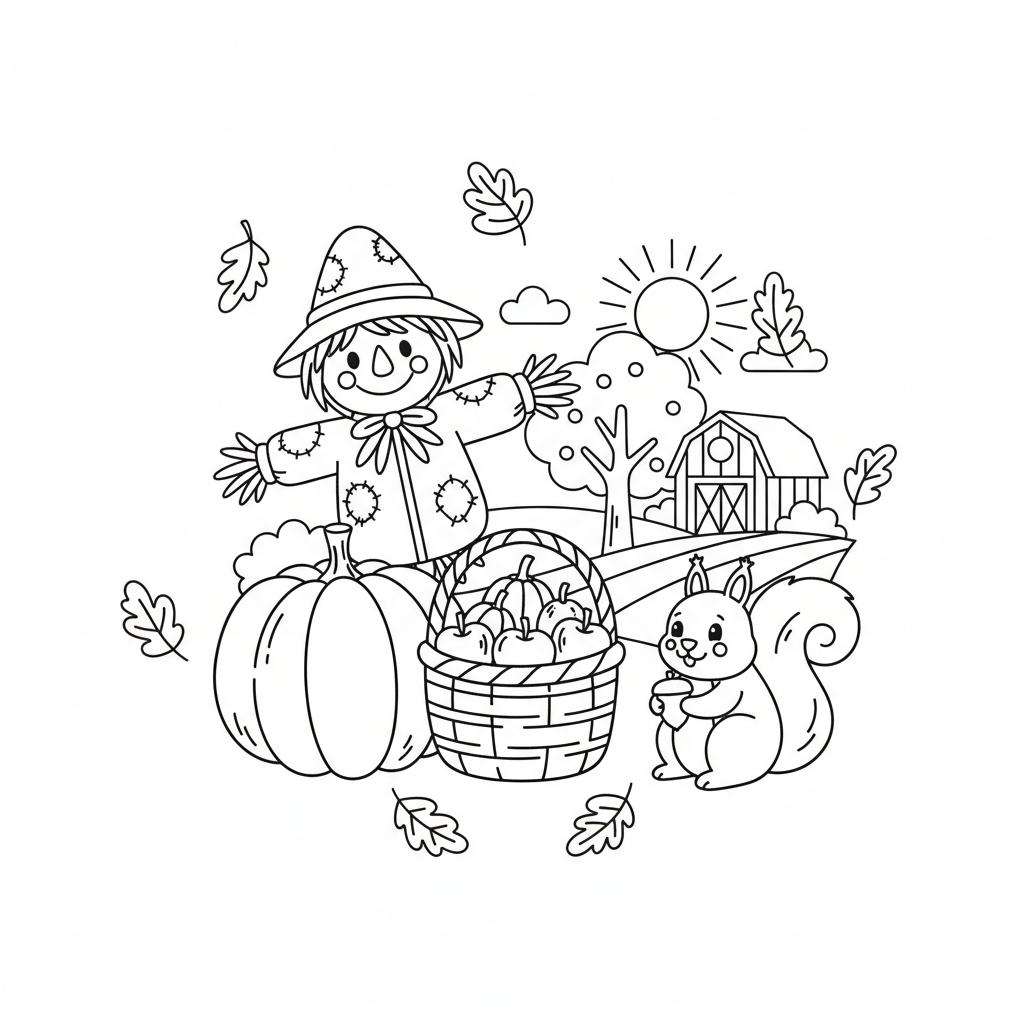 Autumn Coloring Page 7