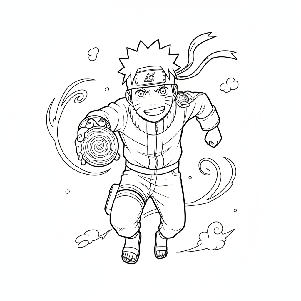 Coloriage Naruto 5 à imprimer