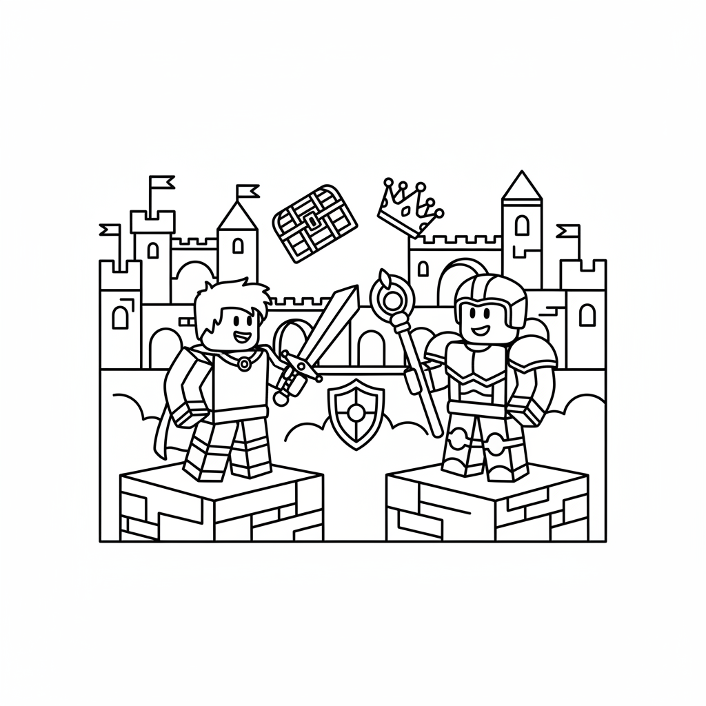Rivals game coloring page 1