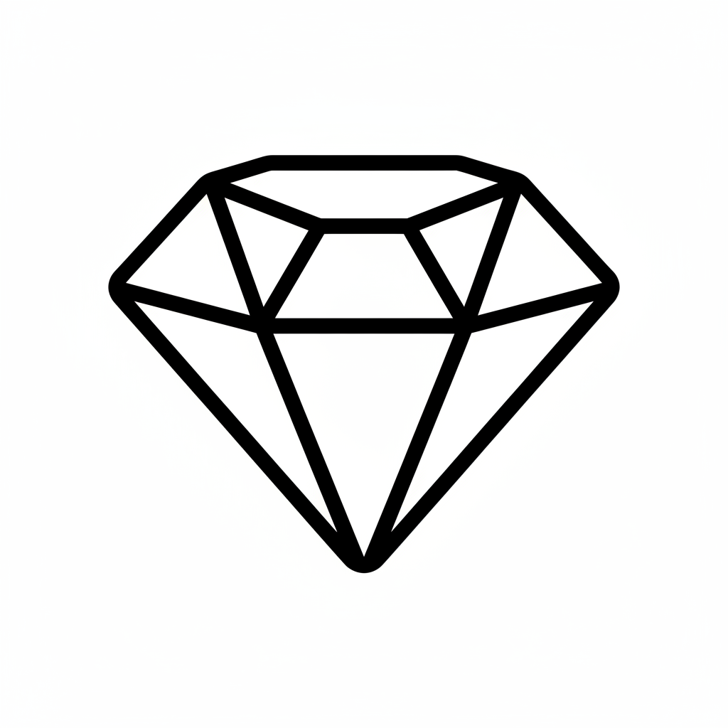Disegno di diamante facile da colorare 6