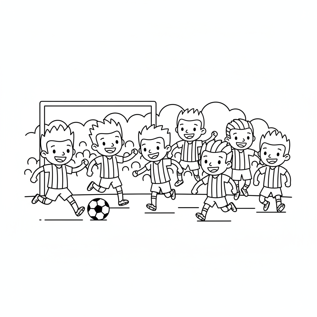 Fußball-Ausmalbild 7