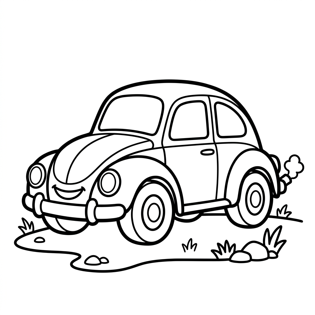 Dibujo de coche para colorear 3