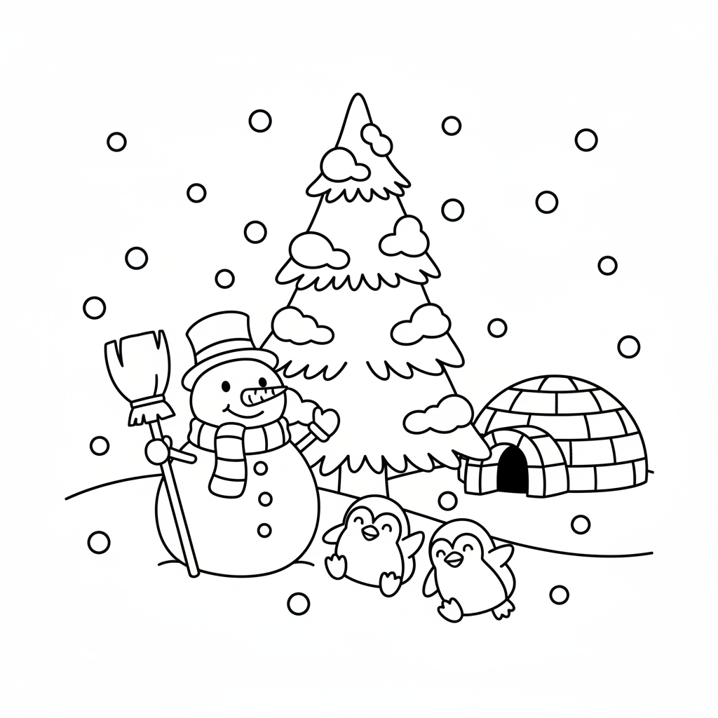 Dibujo de Invierno 9 para colorear