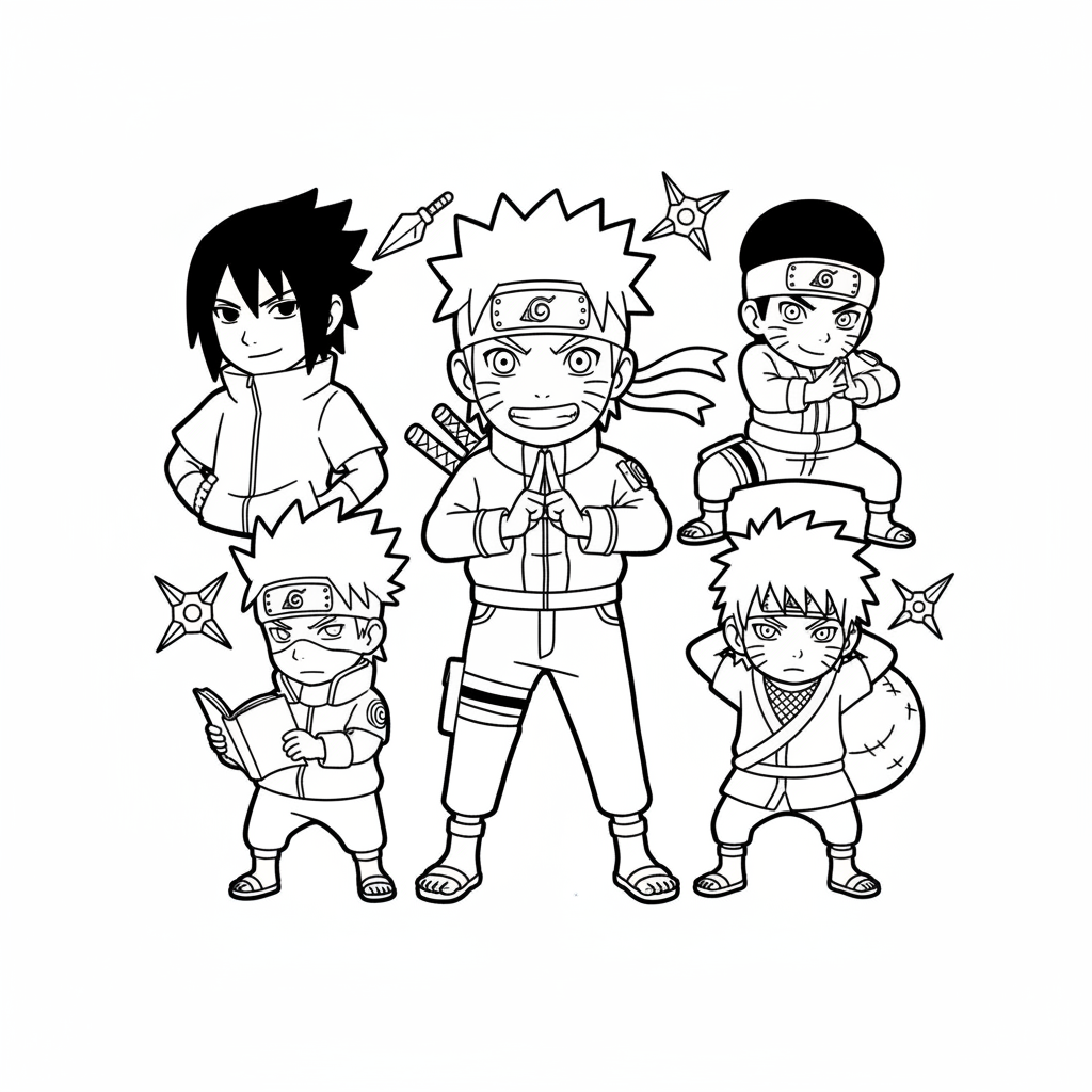 Naruto 8 coloring page